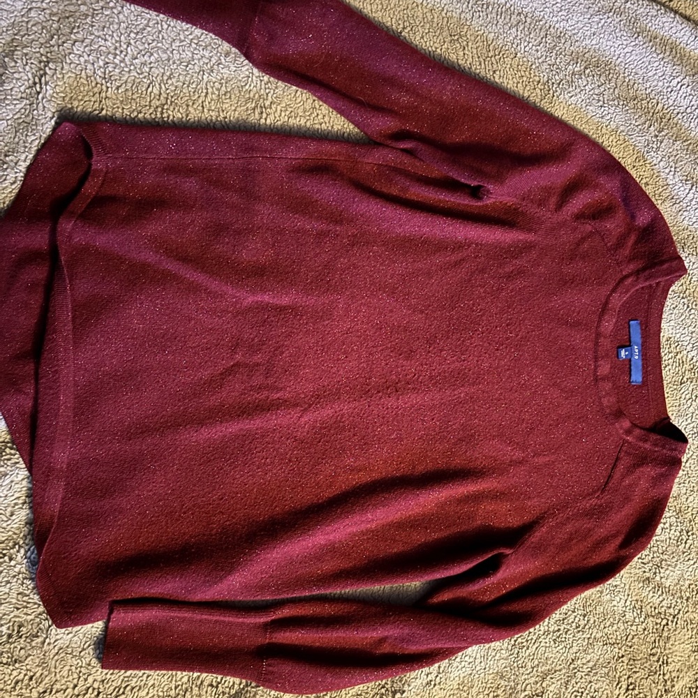 Womens Burgundy Sweater